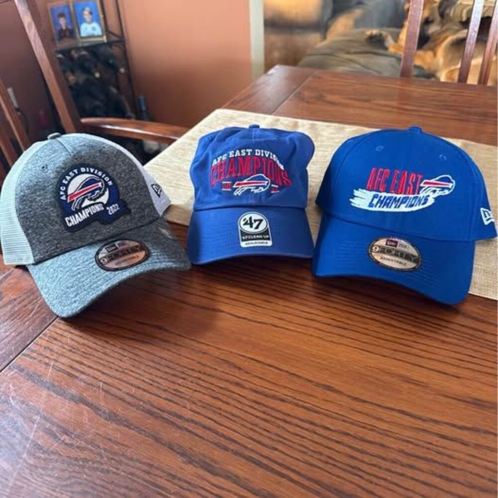 🔥 NEW Buffalo Bills AFC East Champions Hats (3 Total) 🔥